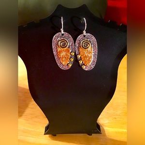 Earrings mixed metal bohemian style